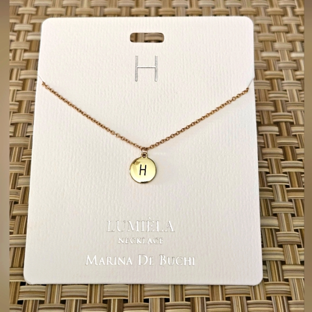 🌸 H * Initial Name Chain Lumiela Necklace 🌸